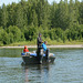Alaska, Fishing from a Boat on the Talkeetna River