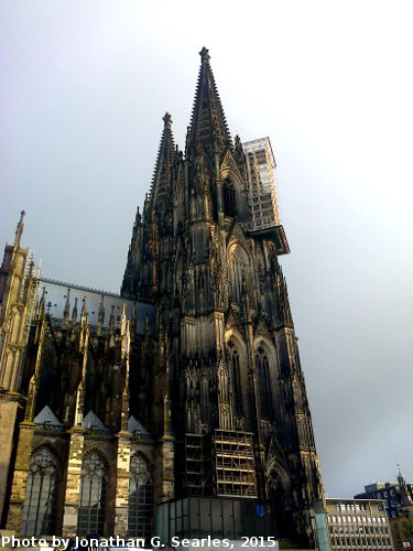 Koln Cathedral Construction, Edited Version, Koln, Nordrhein-Westfalen, Germany, 2015