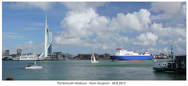 Portsmouth Harbour from Gosport 28 8 2012