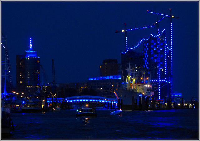 Blaue Stunde im Hafen (Blueport 2012)