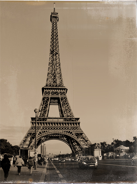 Eiffelturm - Postkarte