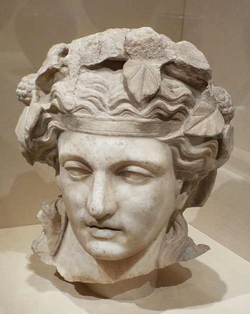 Head of Dionysos in the Virginia Museum of Fine Arts, June 2018
