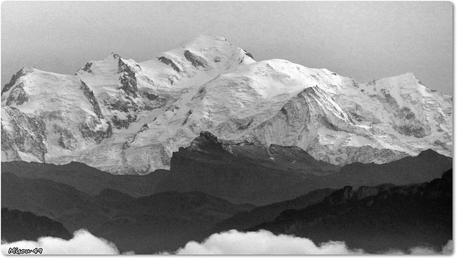 Le Mont Blanc vu du JURA