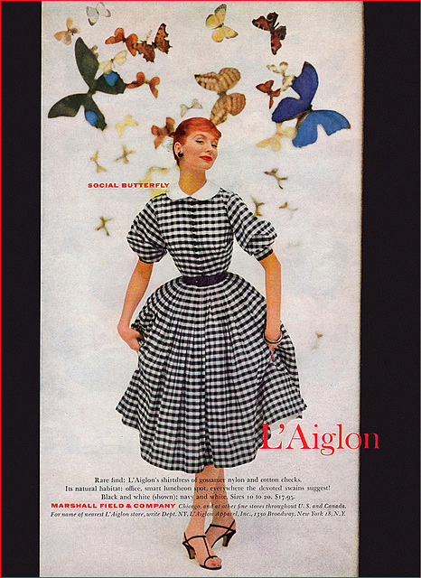 L'Aiglon Dress Ad, 1956