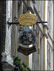 Walrus and Carpenter pub sign