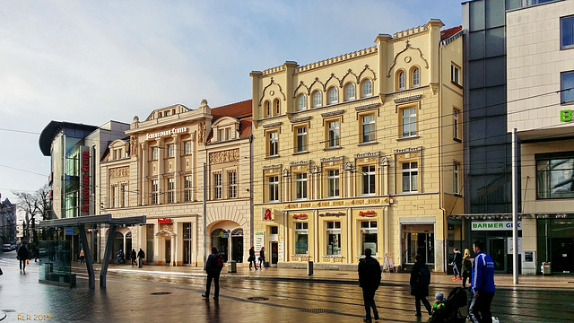 Schwerin, historische Fassaden am Marienplatz