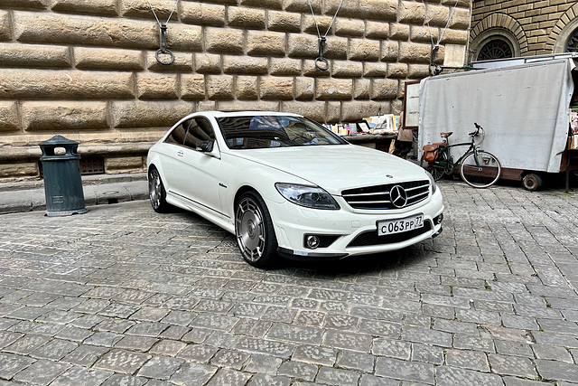 Florence 2023 – Mercedes-Benz with Russian number plate