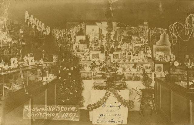 Shawsville Store, Shawsville, Maryland, Christmas, 1907