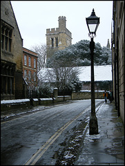 lamp in New College Lane