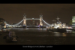 Tower Bridge from London Bridge - London - 5.12.2015