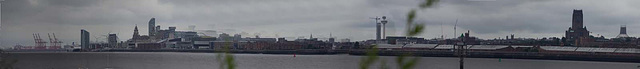 Liverpool skyline panorama