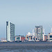 Liverpool waterfront from the river park