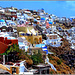 Santorini : panoramica di Oia verso Sud -