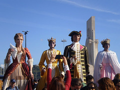Giant characters of Catalonia and Castilla.