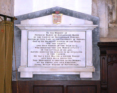 Memorial to Pendock Barry, St Mary Magdalene's Church, Newark, Nottinghamshire