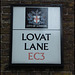 Lovat Lane street sign