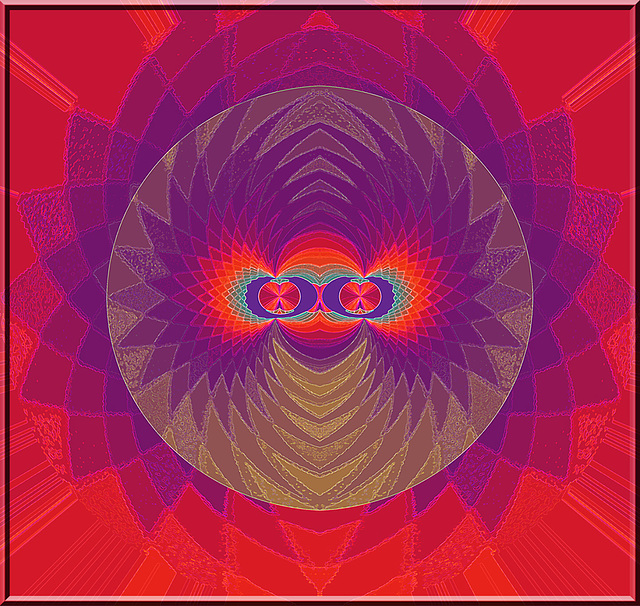 Argyle pattern red purple