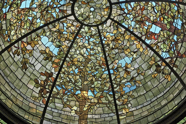 Tiffany Art Glass Dome – Driehaus Museum, Magnificent Mile, East Erie Street, Chicago, Illinois, United States