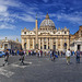 Saint Peter´s square and church on a sunny day
