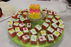 Strawberry Cake Squares..for Baby Shower