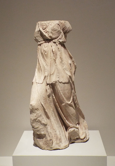 Marble Athena from the Great Altar of Zeus at Pergamon in the Metropolitan Museum of Art, July 2016