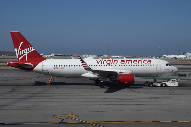 N286VA A320-214 Virgin America