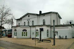 Historisches Empfangsgebäude des Bahnhofs Kamen / 5.01.2020