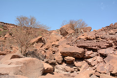 Namibia, The Twyfelfontein Valley with Ancient Rock Carvings