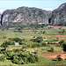 Valle Viñales with Mogotes hills.