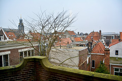 View over the old part of Leiden