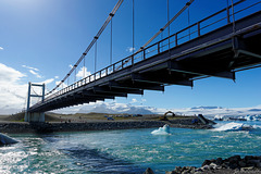 Brücke über die Jökulsárlón Glacier Lagoon (© Buelipix)