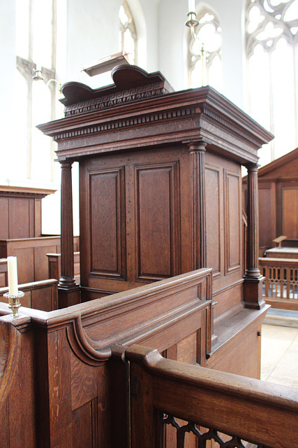Pulpit, St John the Baptist's Church, Kings Norton, Leicestershire