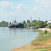 Левый берег Дуная и Измаильский судоремонтный порт / Left bank of the Danube and Izmail shipyard