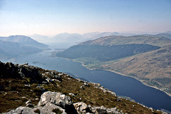 Loch Leven,Ballaculish & Loch Linnhe from The Pap of Glen Coe 3rd May 1990