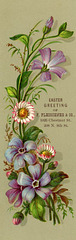 Easter Greeting Bookmark, ca. 1880