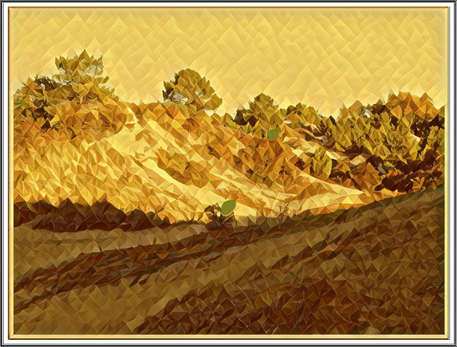 Les dunes de Stella Maris avec Picsart