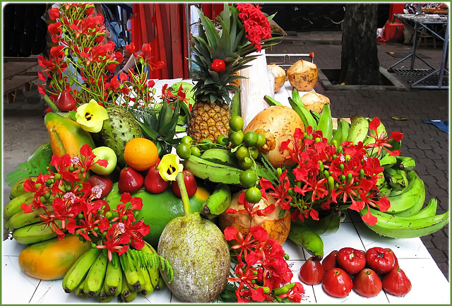 MAHE, SEYCHELLES : frutti tropicali