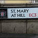 St Mary at Hill street sign