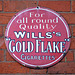 'Gold Flake' Enamel Advertising Sign