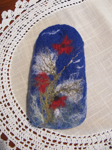 felted mobile phone case