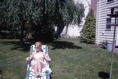 A Lady Lounging on the Lawn in 1965
