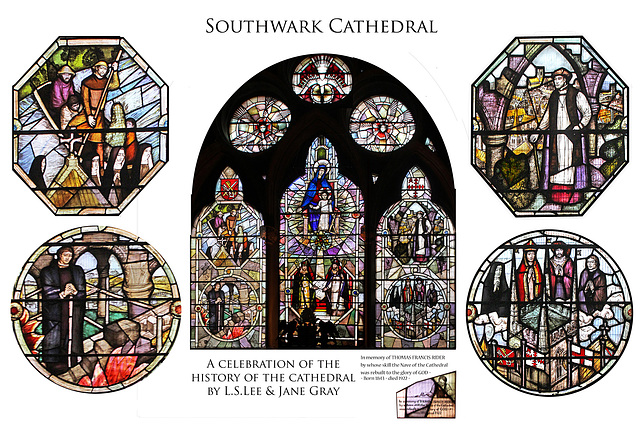 Southwark Cathedral Cathedral history window 12 12 2018
