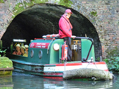 Dudley Canal Trust Excursion Boat Emerging from a Tunnel