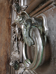 Detail of Bronze doors by Henry Wilson dating from 1904. Saint Mary, Lace Market, Nottingham