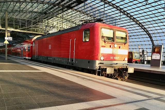 Train to Prague 2019 – DB Engine 112155 at Berlin HBF