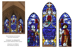 Southwark Cathedral + The East window + Christ in Majesty + Ninian Comper + 1948