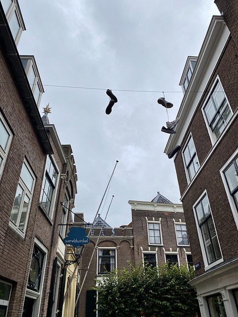Shoes in the air