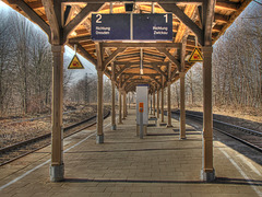 Bahnsteig, Haltepunkt Chenitz-Mitte, 2011