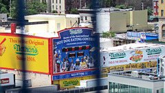 Nathan's Famous Hot Dog Eating Contest Sign