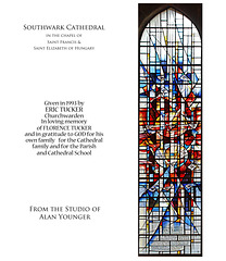 Southwark Cathedral + Florence Tucker window + by Alan Younger + 1993